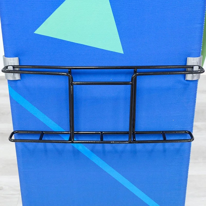 TV and tablet display stand with integrated promotional literature holders