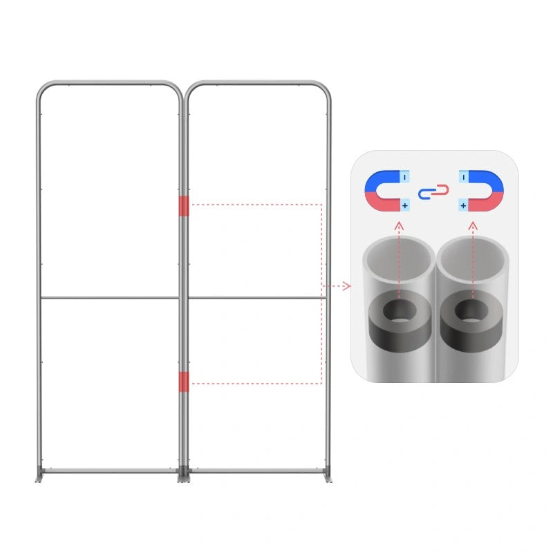 Lightweight aluminum modular 10x10 booth