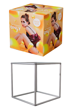 Decorative 3D cube display for wedding photo area