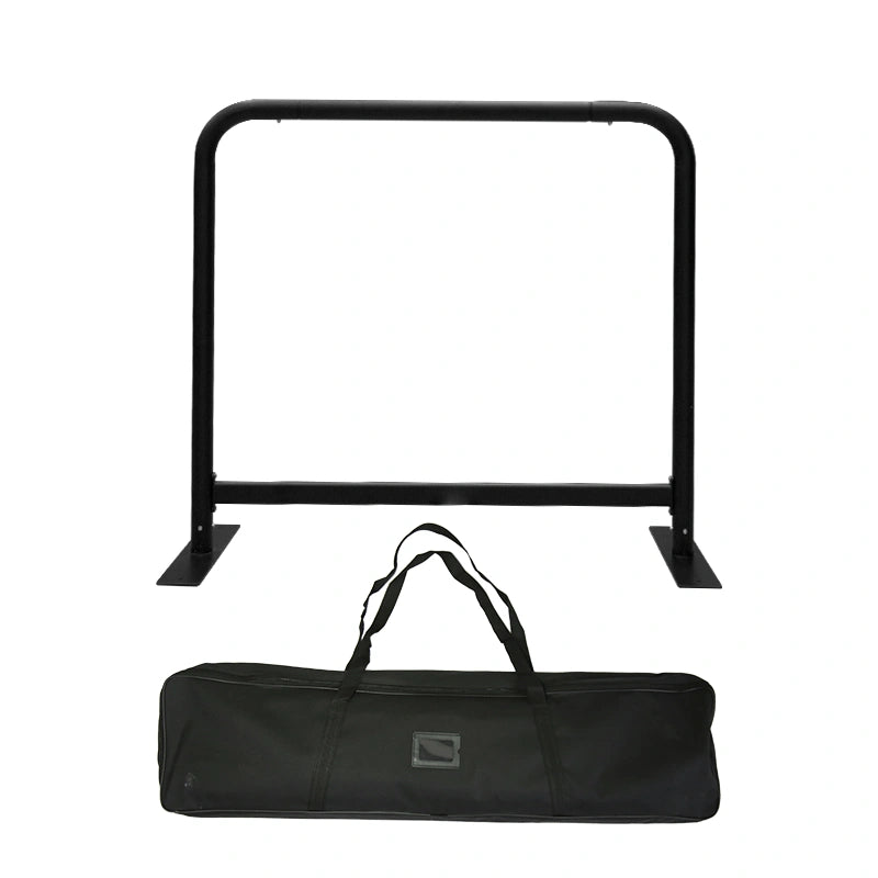 Branded custom barricade jacket designed to improve visibility around event entrances and public areas