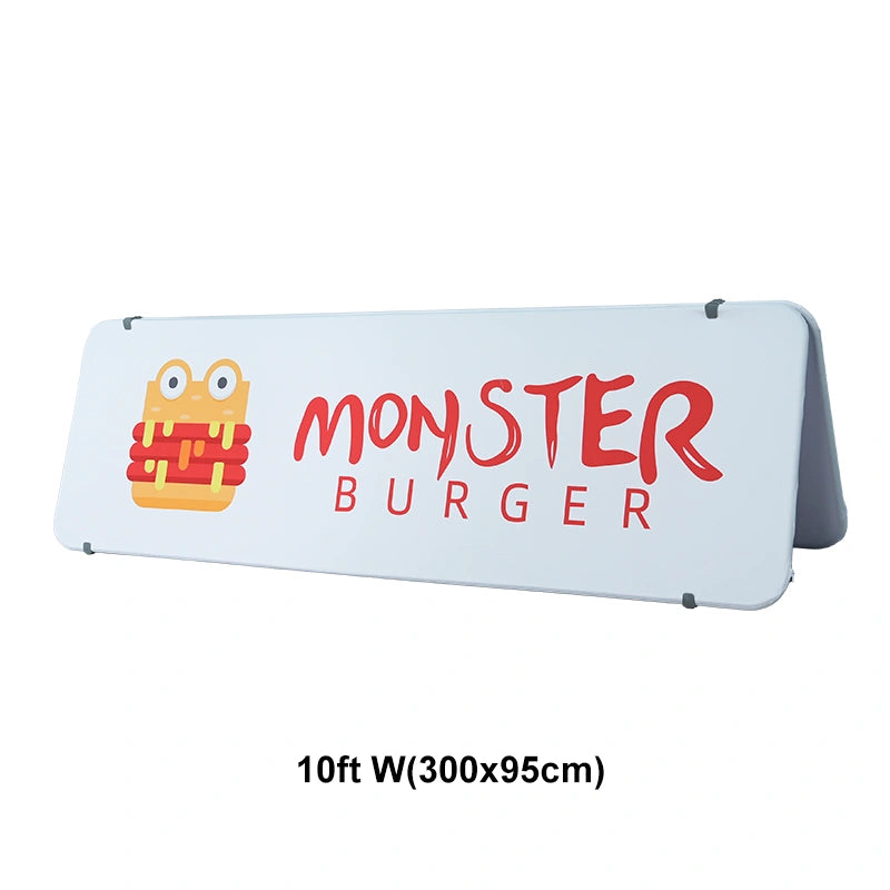 Lightweight and portable A-frame banner stand for events