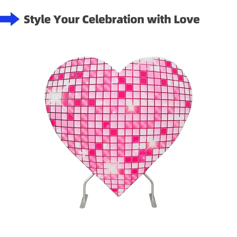 Heart shaped wedding backdrop stand for romantic events