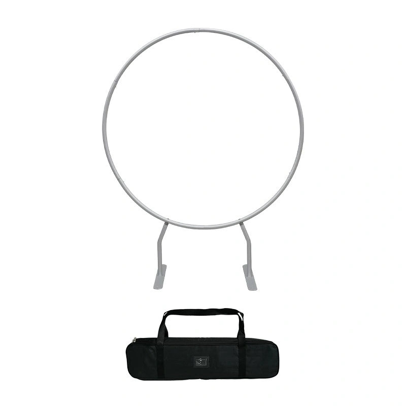 Elegant circular wedding backdrop stand for photo area