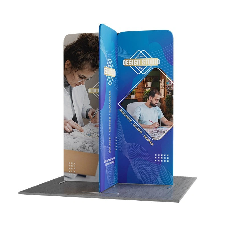 6.5x6.5 exhibition booth with four magnetic panels