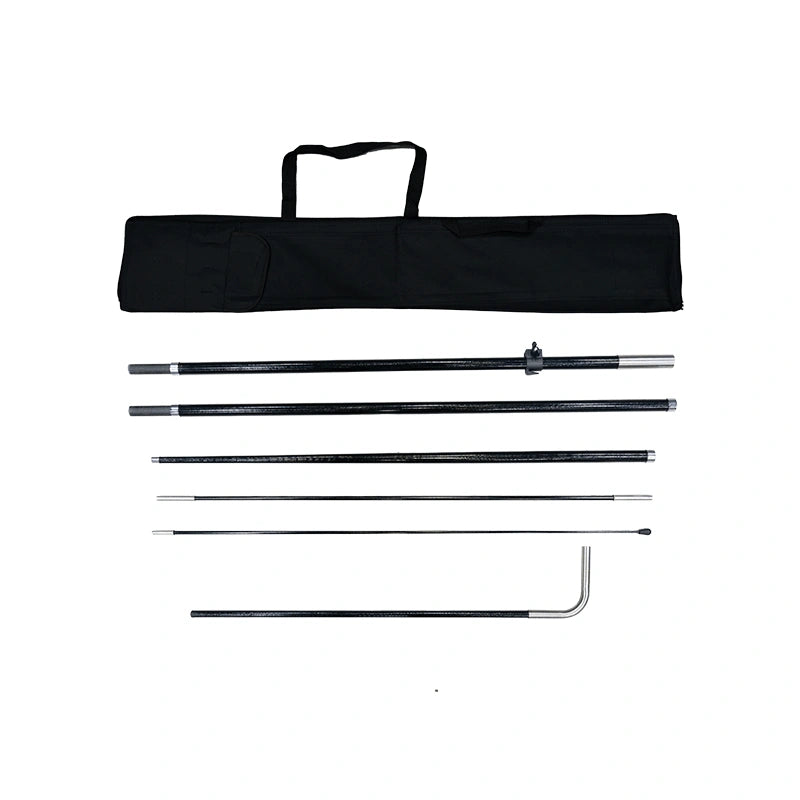 Professional Shark Fin Flag display with premium printed fabric, a lightweight Uni-Fit Pole system, and a bold silhouette for indoor and outdoor brand promotion.