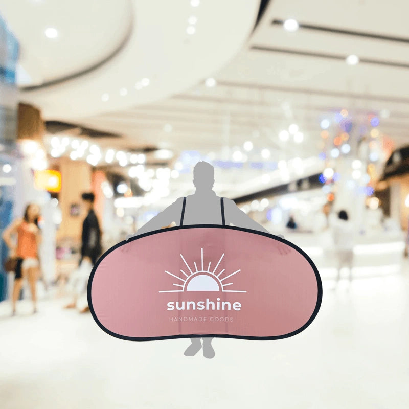 Retail Promotion Walking Display with custom printed graphics