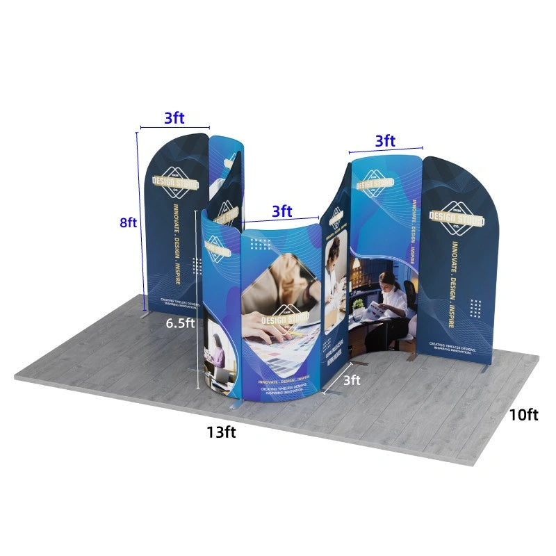 EZ tube magnetic fabric display frame for exhibition booth