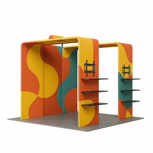 10x10ft trade show booth kit C1 for exhibitions and events