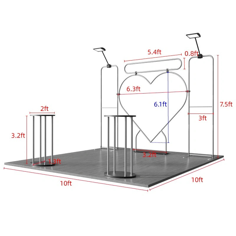 Professional 10x10ft trade show booth kit D1 for marketing displays