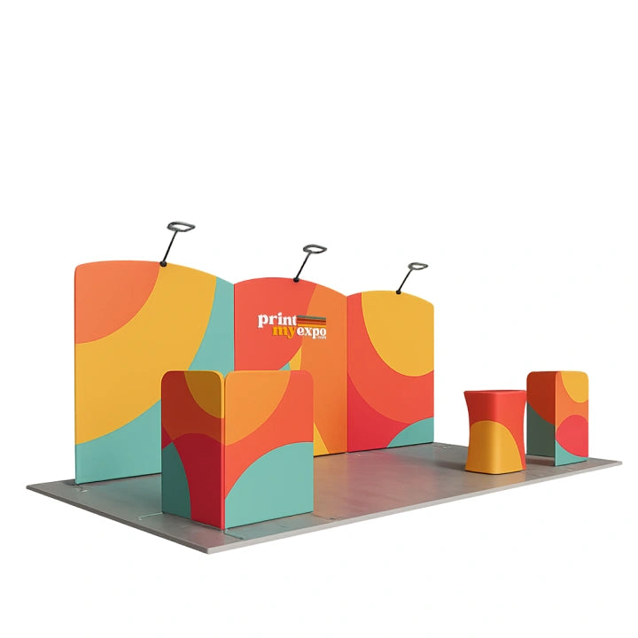 10x20ft trade show booth kit C2 for exhibitions and events