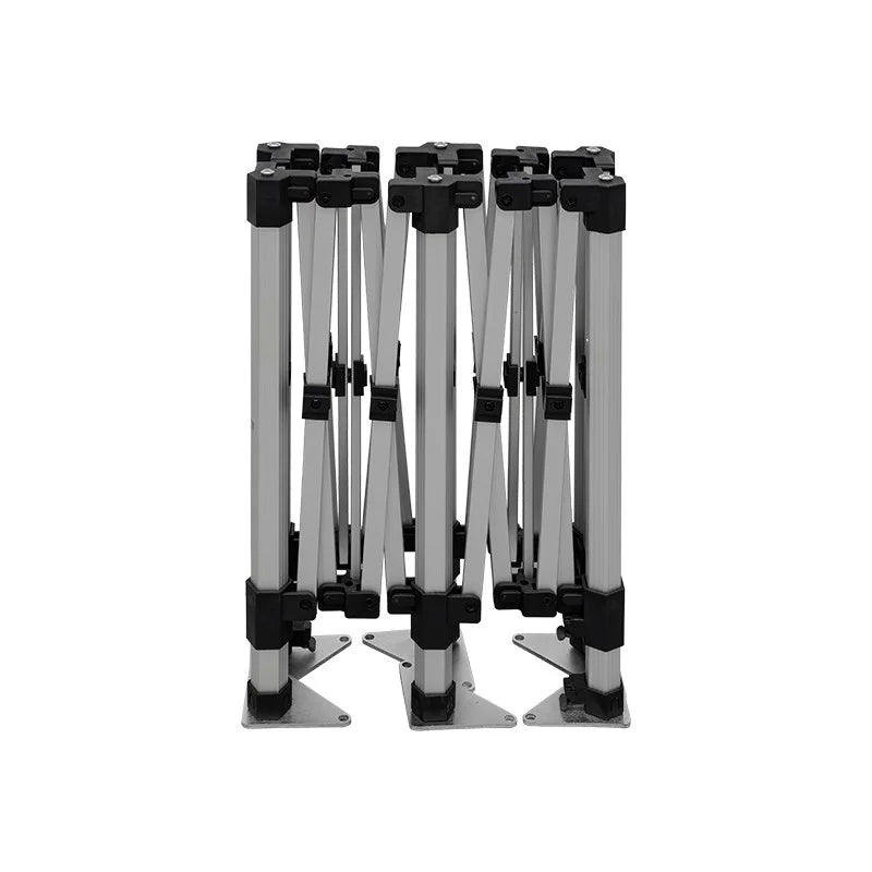 Custom branded folding table with adjustable telescopic legs for exhibitions, markets, and corporate events