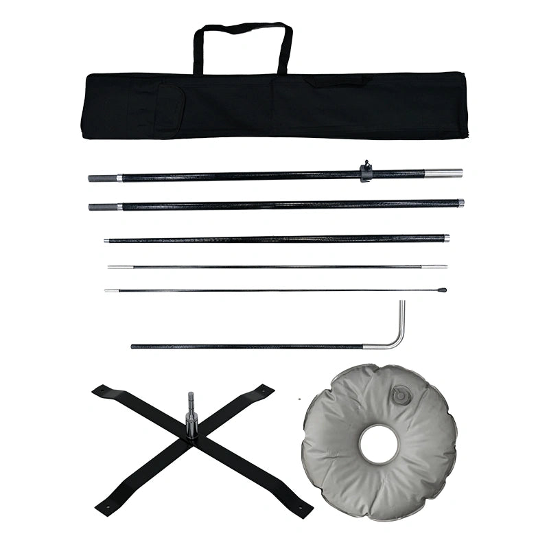 High-quality Concave Flag with Uni-Fit Pole providing professional branding for storefront advertising and marketing campaigns.