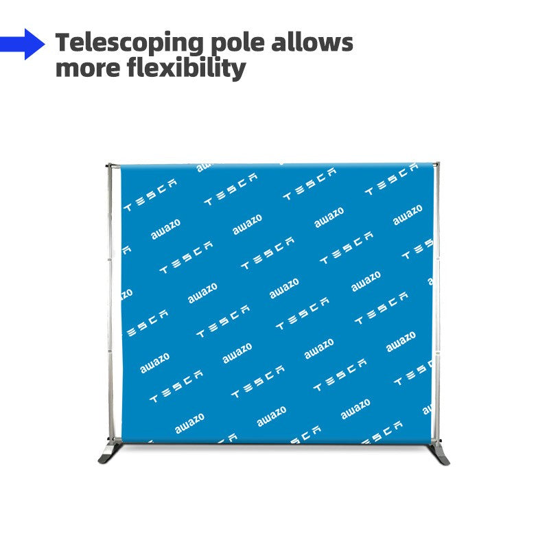 Custom Step and Repeat Backdrop with repeating logo graphics for red carpets, corporate events, and branded photography.