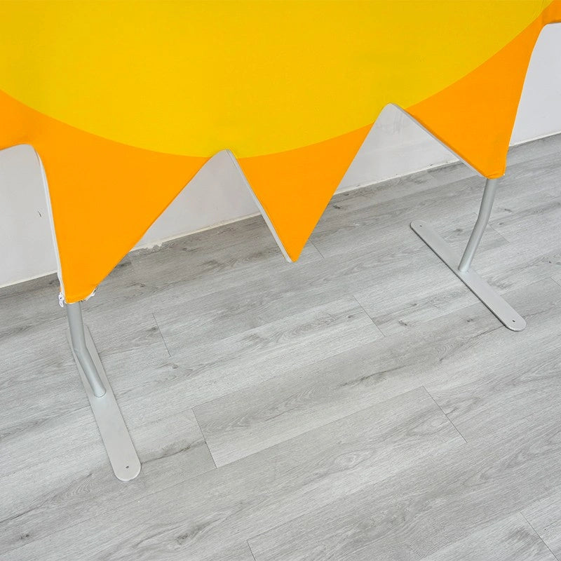 Modern heart shaped backdrop for wedding photo area