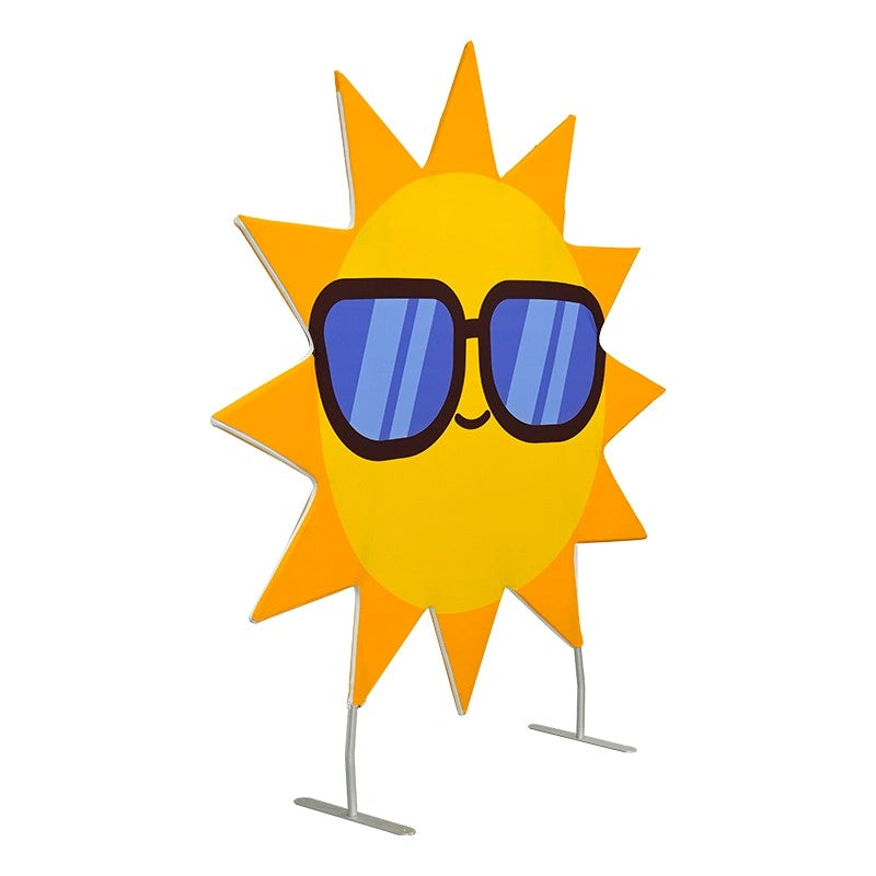 Decorative sun shaped event backdrop suitable for parties and photos