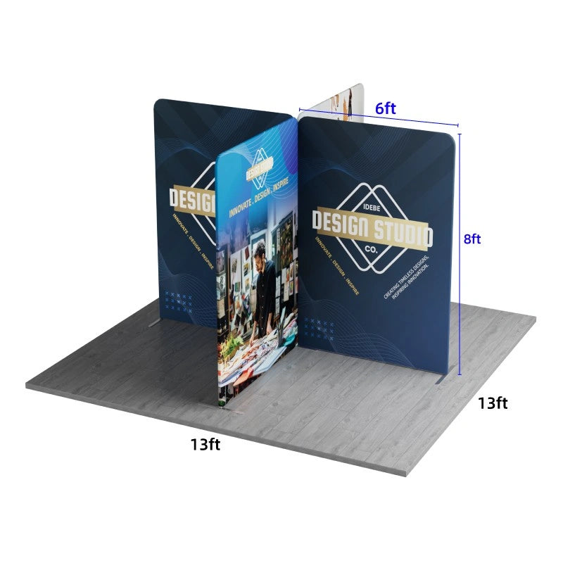 Portable magnetic modular trade show display system