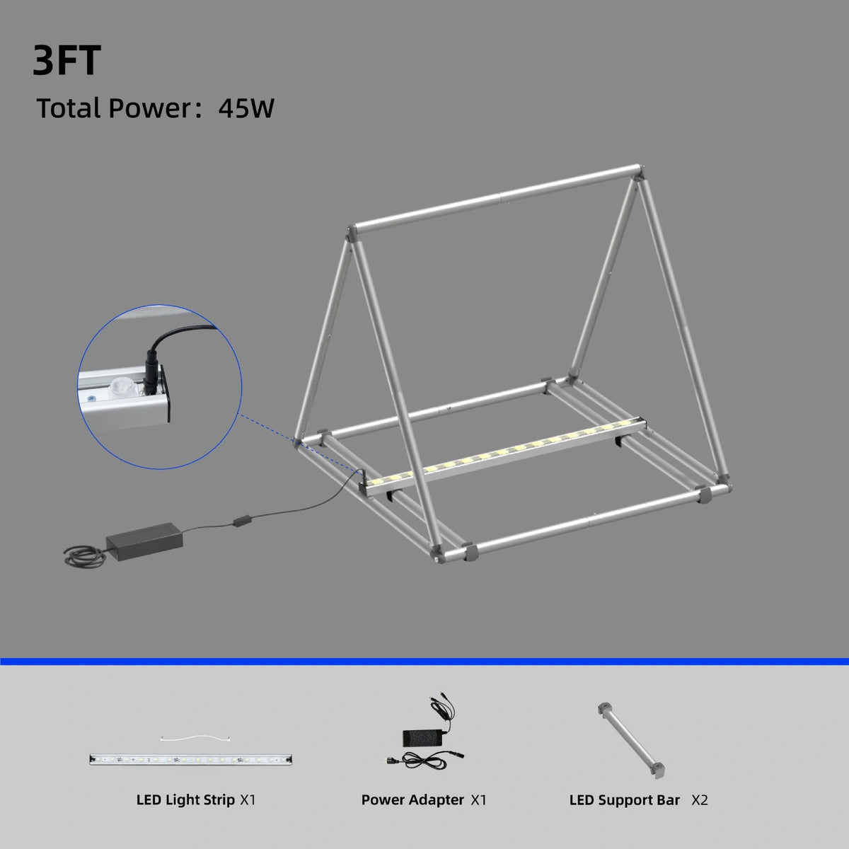 Portable trade show banner stand with custom graphic panels